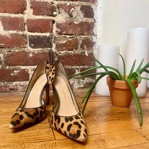 Jessica Simpson calfhair pumps